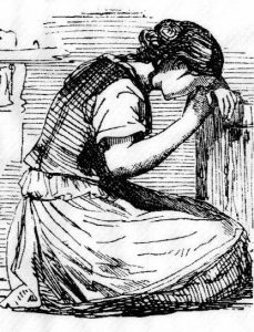 woman weeping